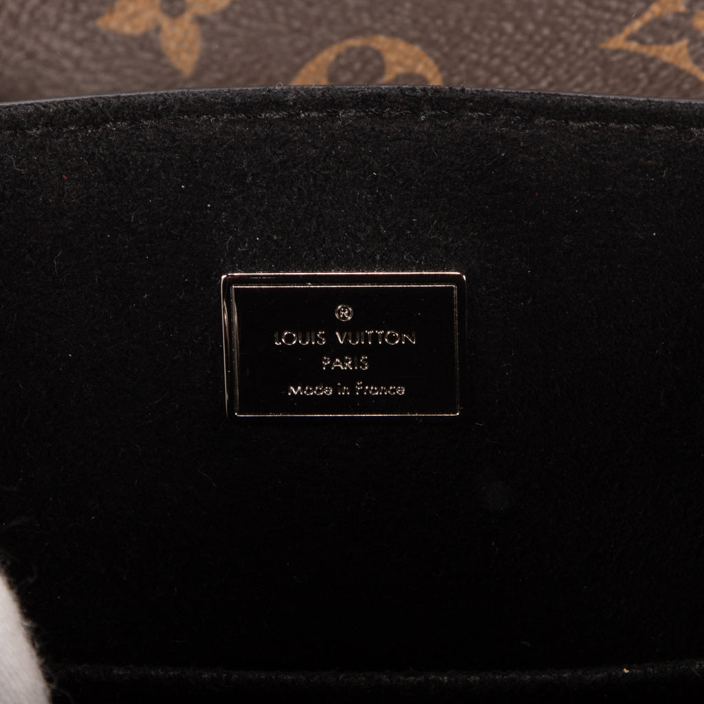 Mochila Hot Spring de piel Vernis negra/lona Monogram