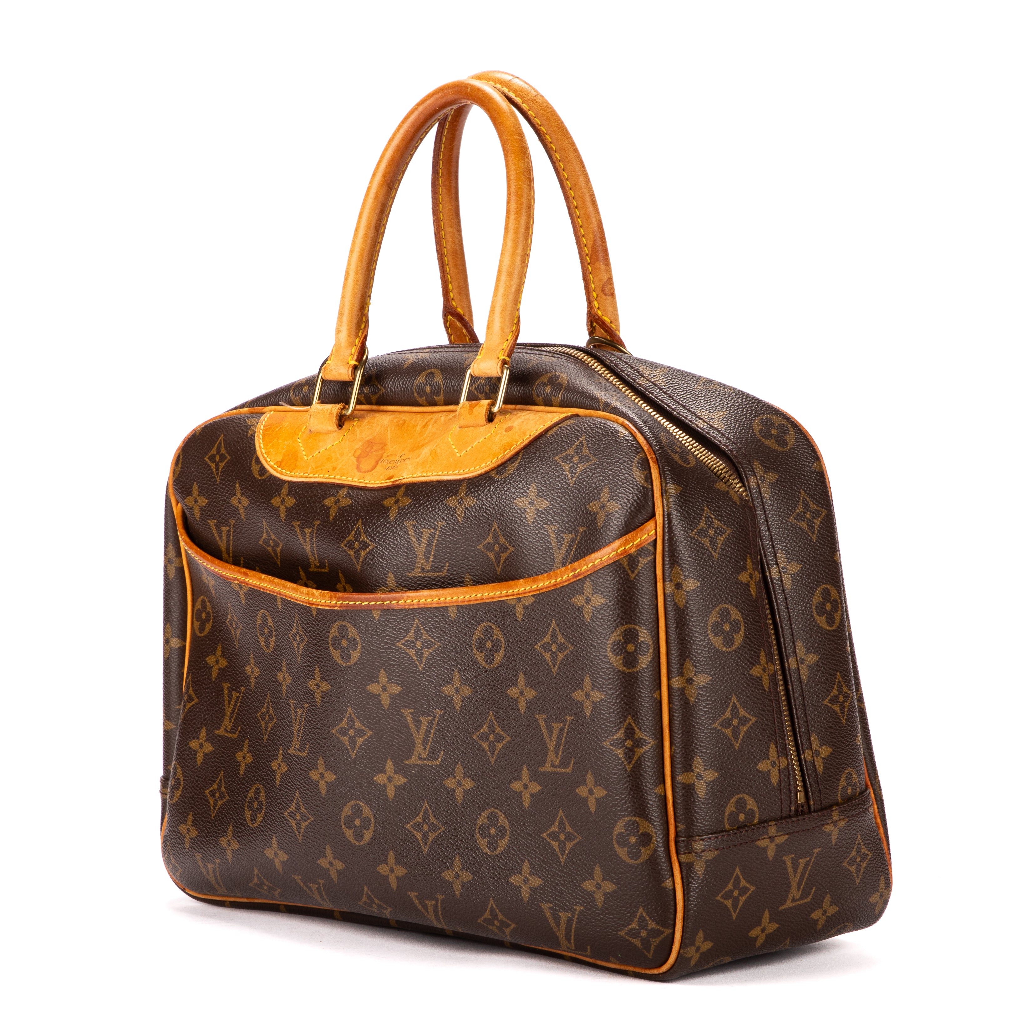 Handbag Deauville Brown Monogram Canvas