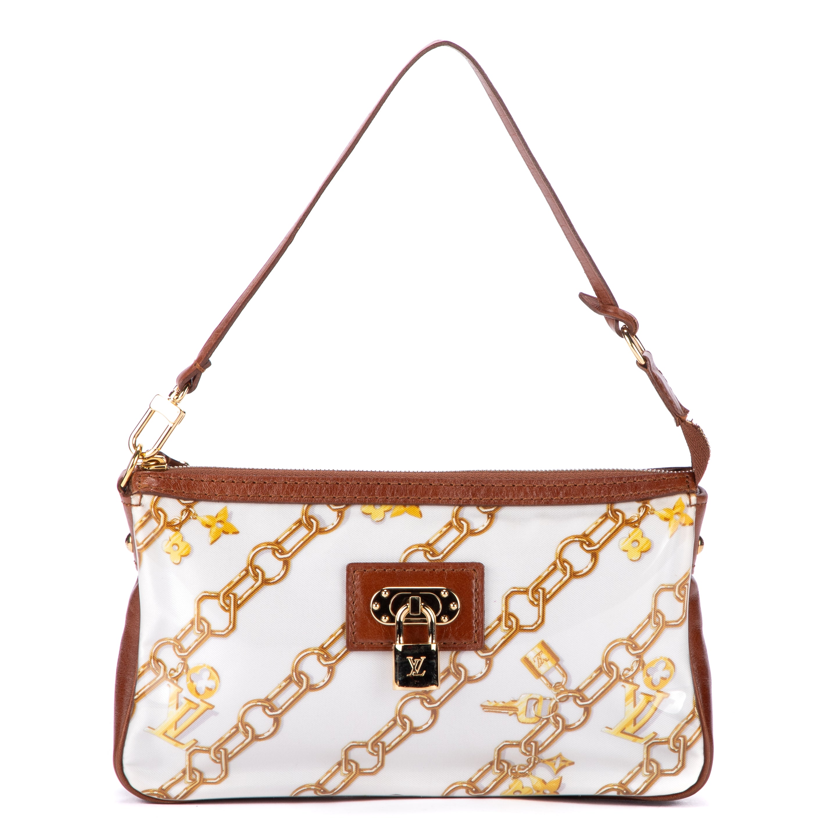 Handbag Ltd. Ed. Charms Accessory Pouch White Monogram Charms