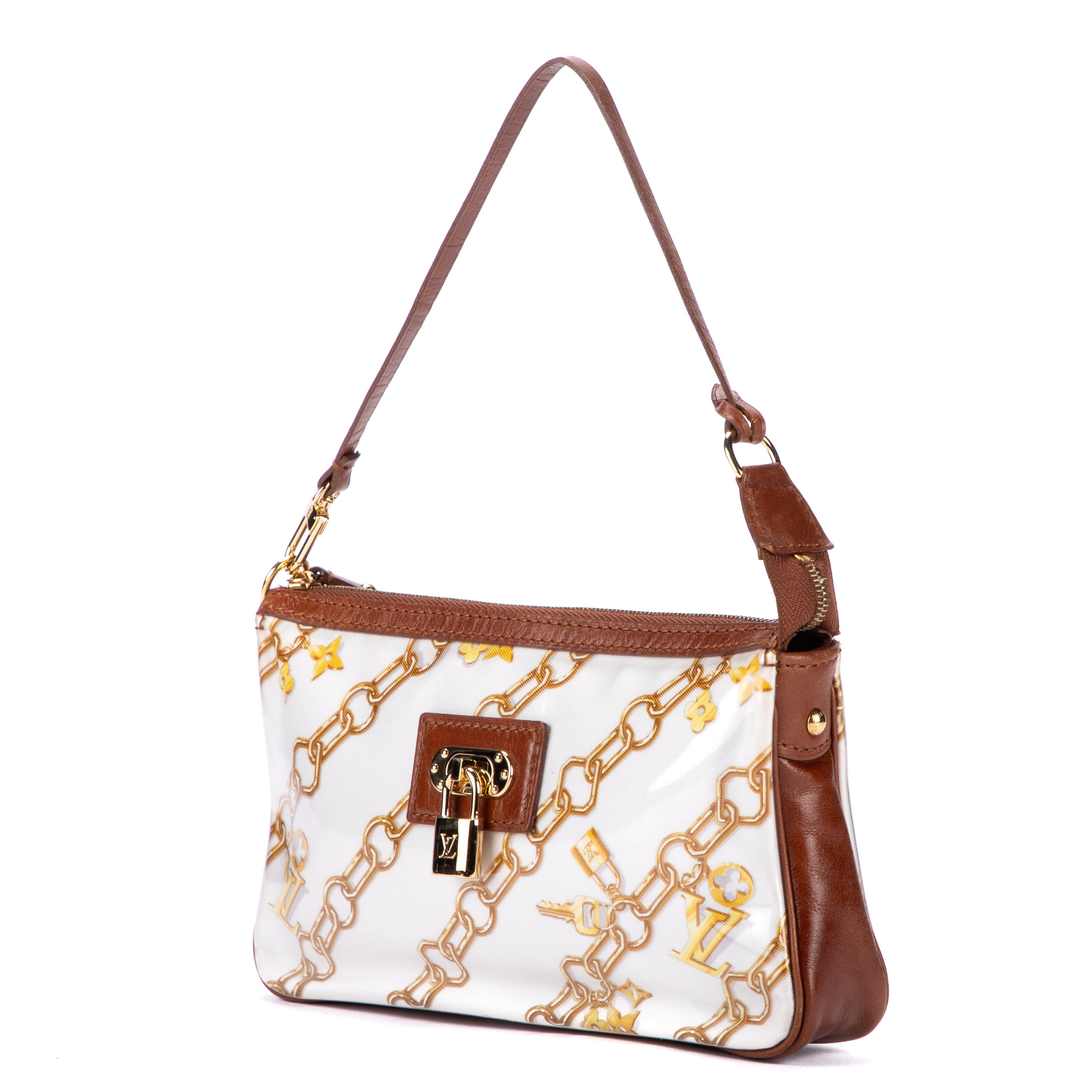 Handbag Ltd. Ed. Charms Accessory Pouch White Monogram Charms