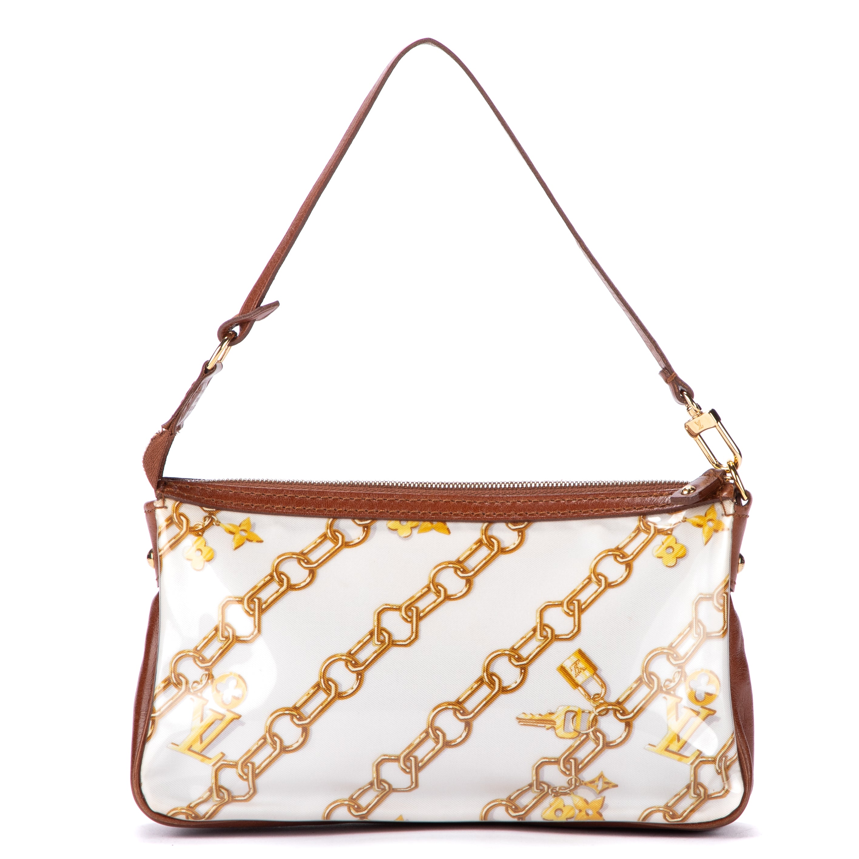 Handbag Ltd. Ed. Charms Accessory Pouch White Monogram Charms