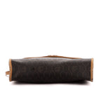 Shoulder Bag Honeycomb Sling Brown Honeycomb Coated Canvas