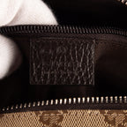 Sac bandoulière messager toile monogramme beige