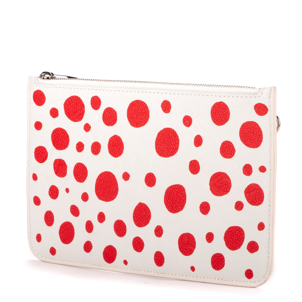 Pouch Ltd. Ed. Yayoi Kusama Infinity Dots Neverfull Pouch White Monogram Empreinte Infinity Dots