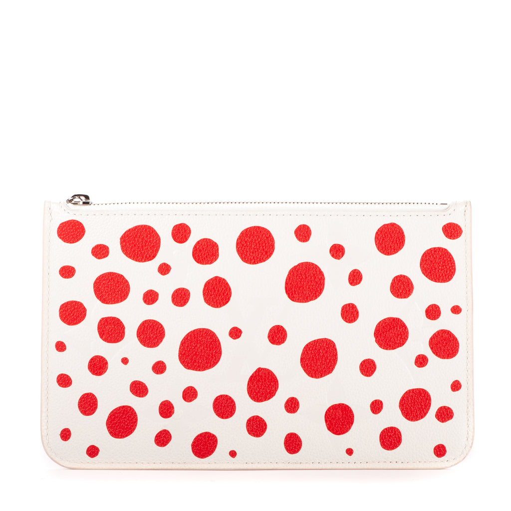Pouch Ltd. Ed. Yayoi Kusama Infinity Dots Neverfull Pouch White Monogram Empreinte Infinity Dots
