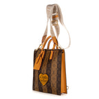 Handbag Ltd. Ed. Virgil Abloh Nigo Stripes Sac Plat Brown Monogram Stripes
