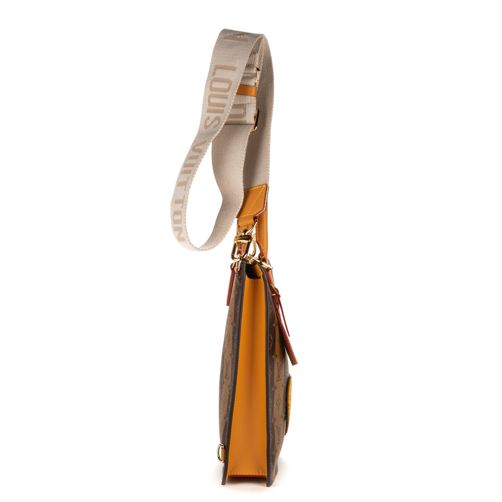 Handbag Ltd. Ed. Virgil Abloh Nigo Stripes Sac Plat Brown Monogram Stripes