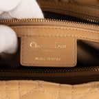 Handbag Soft Shopping Small Beige Deerskin Leather