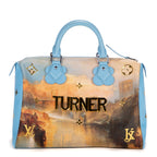 Handbag Ltd. Ed. Jeff Koons Masters Collection Turner Speedy 30 Blue Masters Collection Turner Printed Canvas