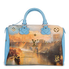 Handbag Ltd. Ed. Jeff Koons Masters Collection Turner Speedy 30 Blue Masters Collection Turner Printed Canvas