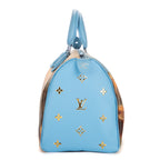Handbag Ltd. Ed. Jeff Koons Masters Collection Turner Speedy 30 Blue Masters Collection Turner Printed Canvas