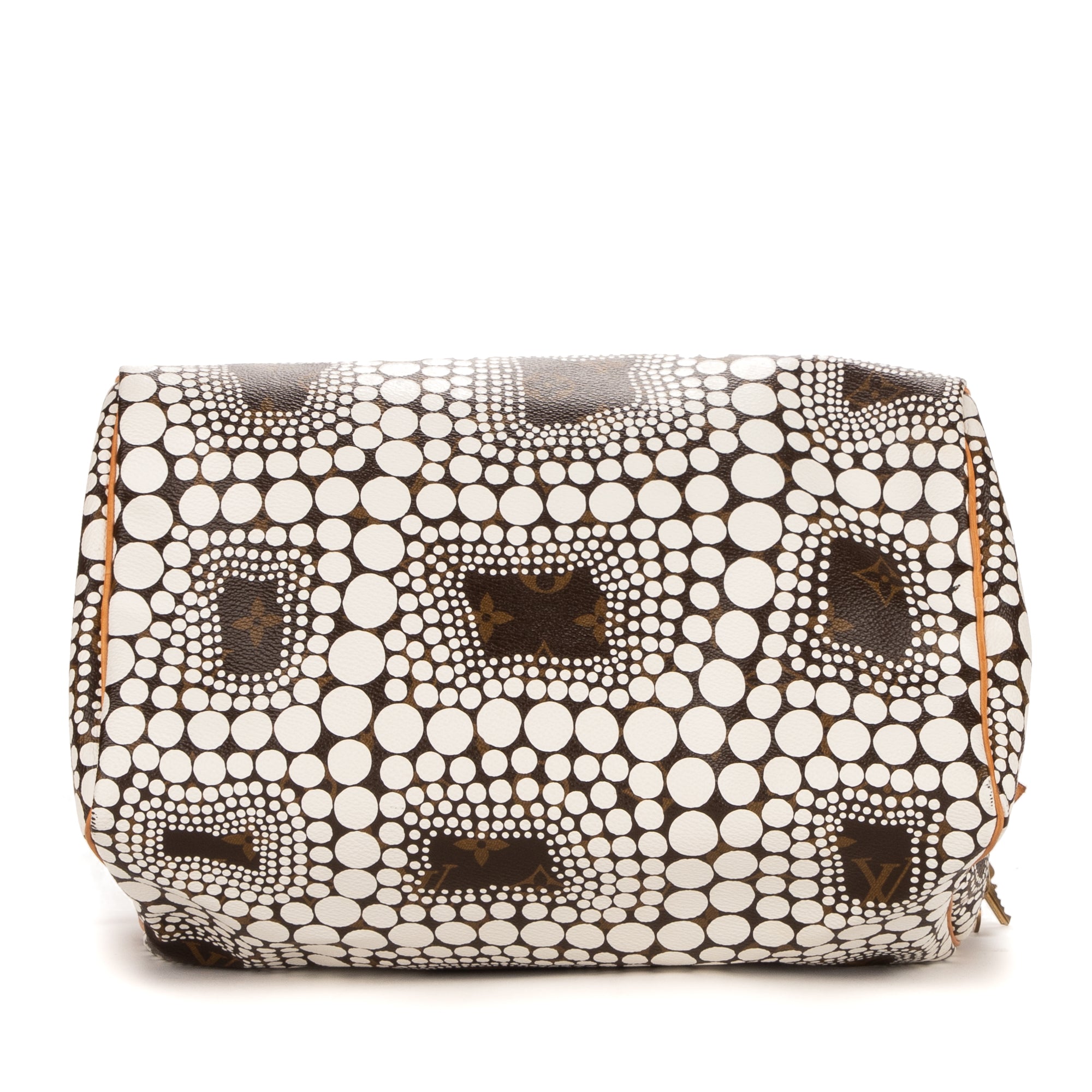 Handbag Ltd. Ed. Yayoi Kusama Town Speedy 30 Brown Monogram Dots