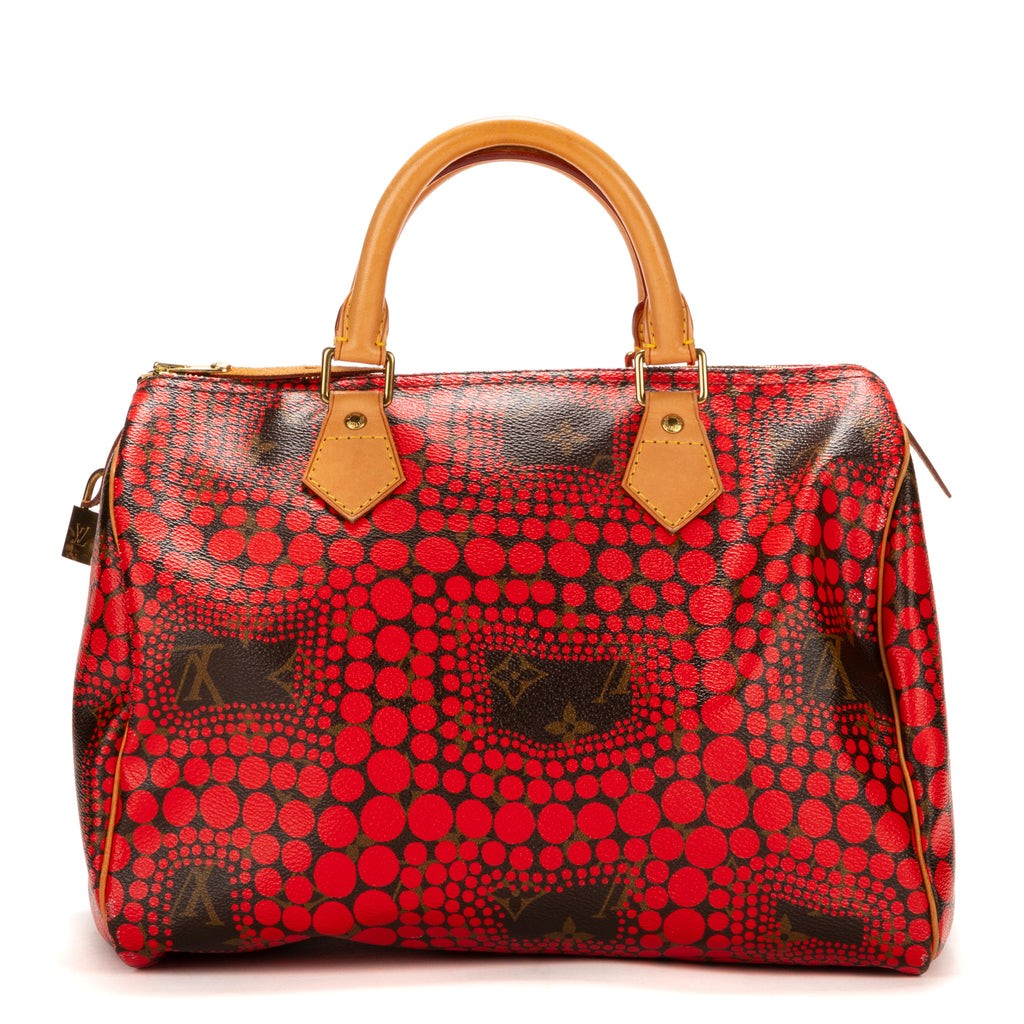 Handbag Ltd. Ed. Yayoi Kusama Infinity Dots Speedy 30 Brown Monogram Dots