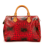 Handbag Ltd. Ed. Yayoi Kusama Infinity Dots Speedy 30 Brown Monogram Dots