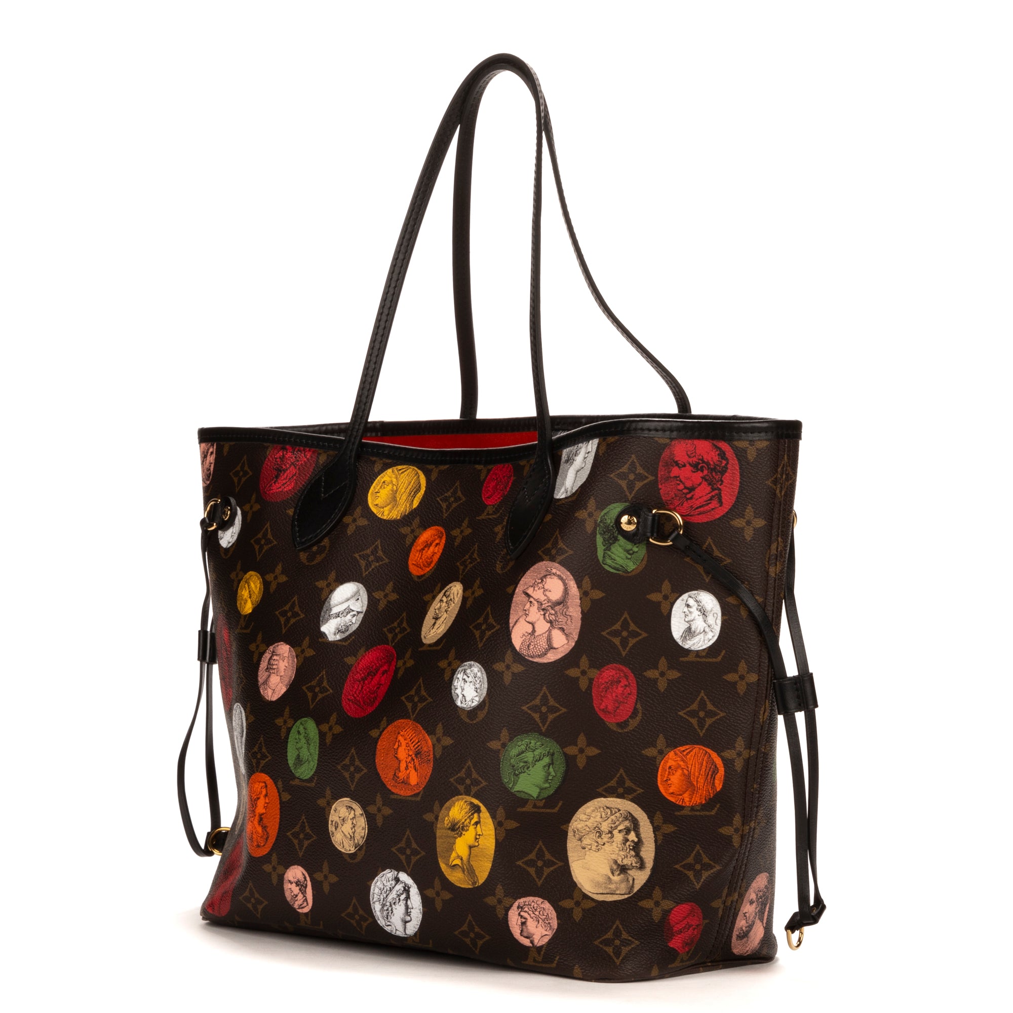 Shoulder Bag Ltd. Ed. Fornasetti Neverfull MM Brown Monogram Fornasetti