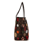 Bolso de hombro edición limitada Fornasetti Neverfull MM Monogram marrón Fornasetti
