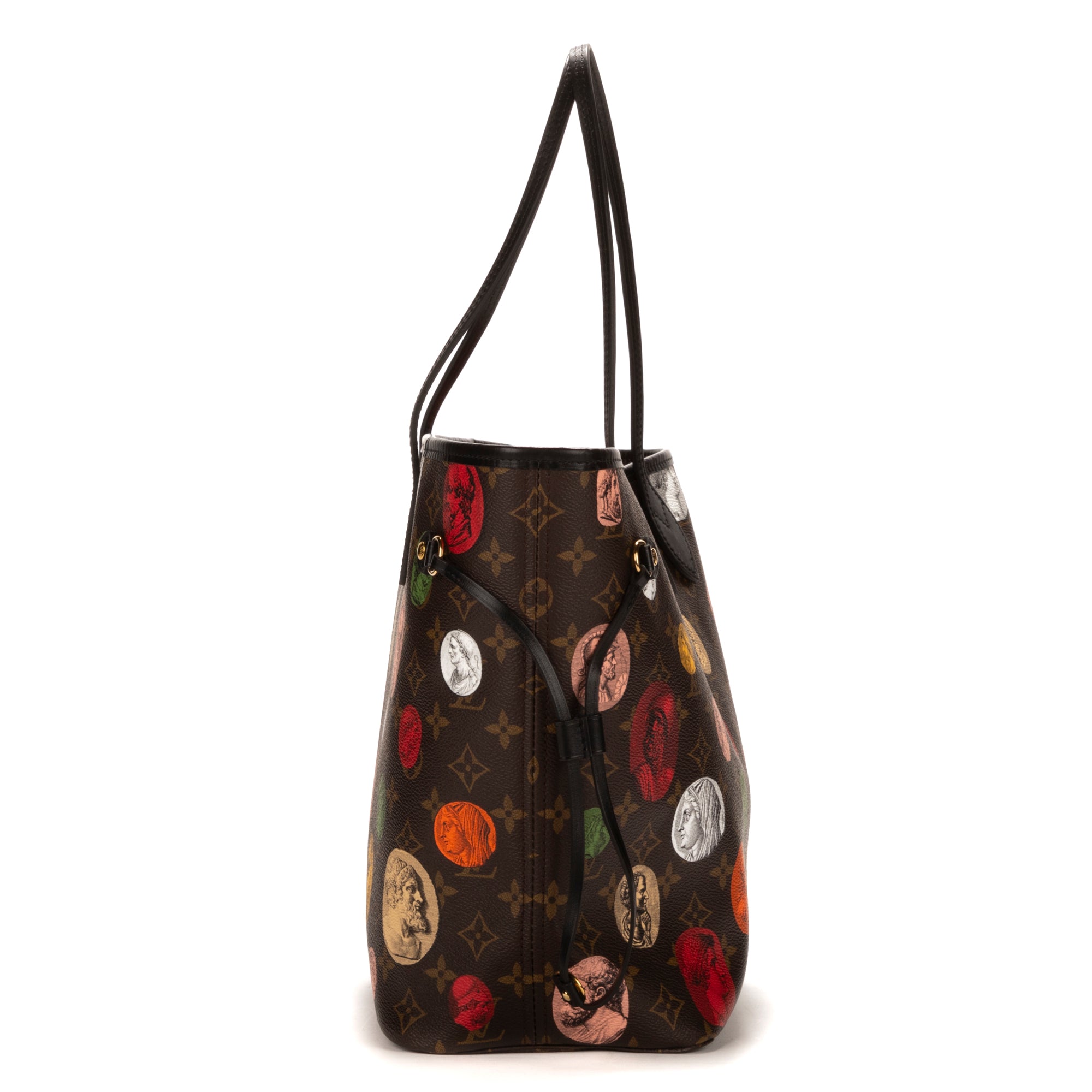 Shoulder Bag Ltd. Ed. Fornasetti Neverfull MM Brown Monogram Fornasetti