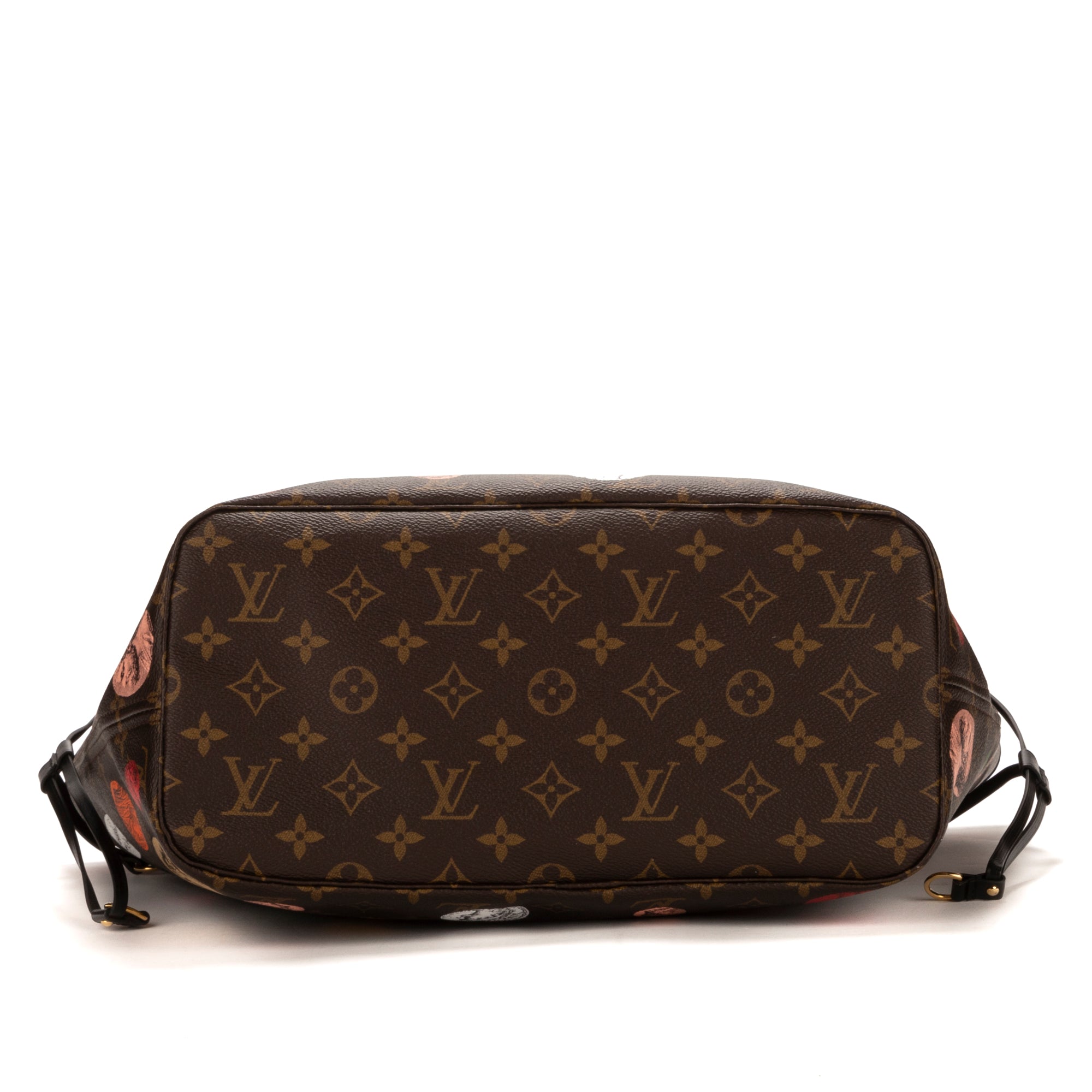 Bolso de hombro edición limitada Fornasetti Neverfull MM Monogram marrón Fornasetti