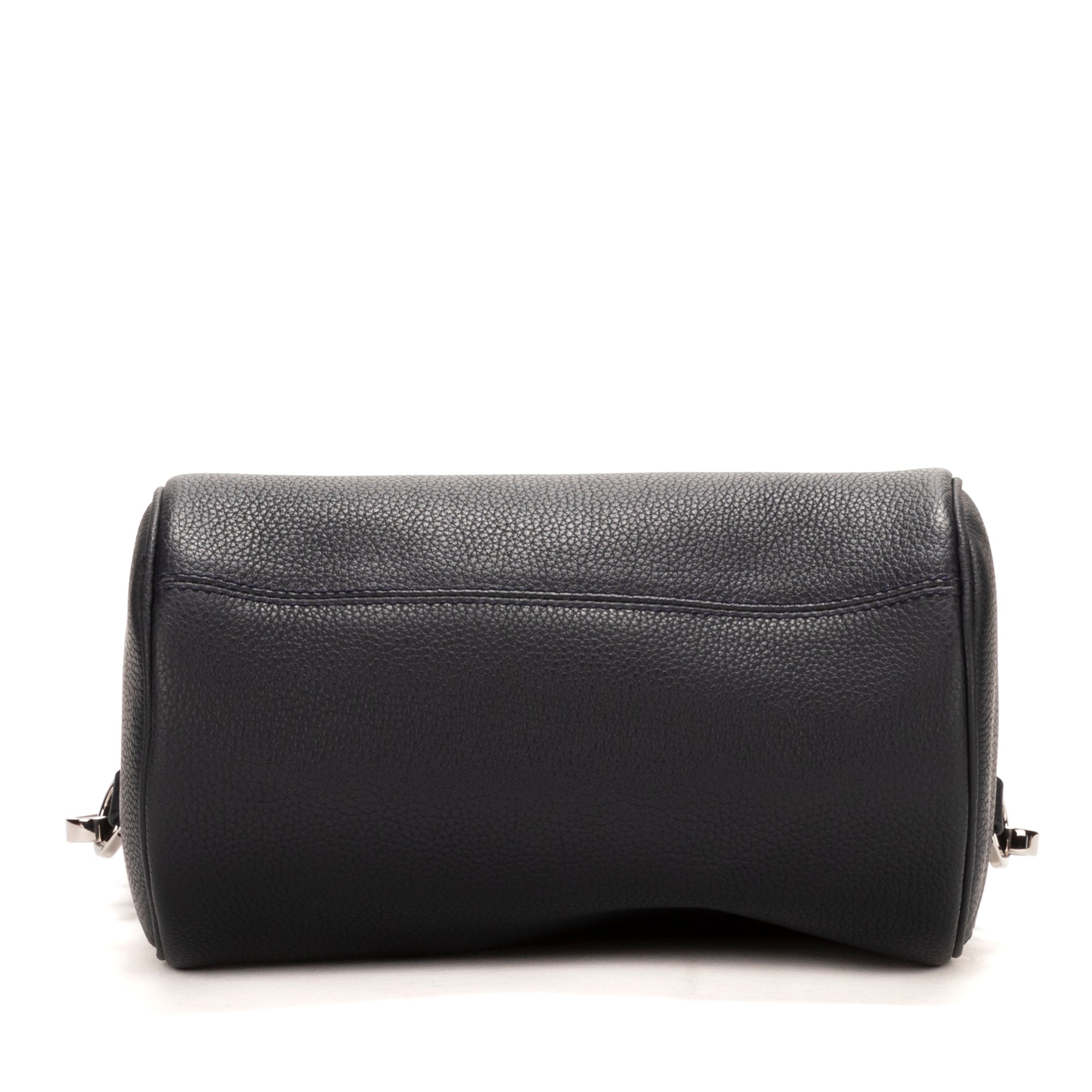 Bolso de hombro Dior Atelier Roller Piel de vacuno azul marino Plateado AA Piel de vacuno azul marino