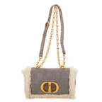 Dior - Édition limitée Shearling Caro - Gris/Ivoire