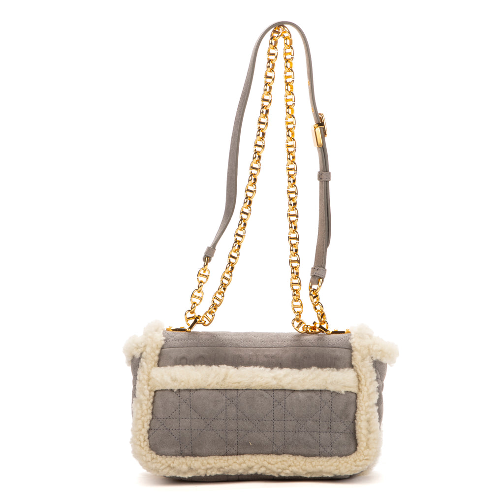 Dior - Édition limitée Shearling Caro - Gris/Ivoire