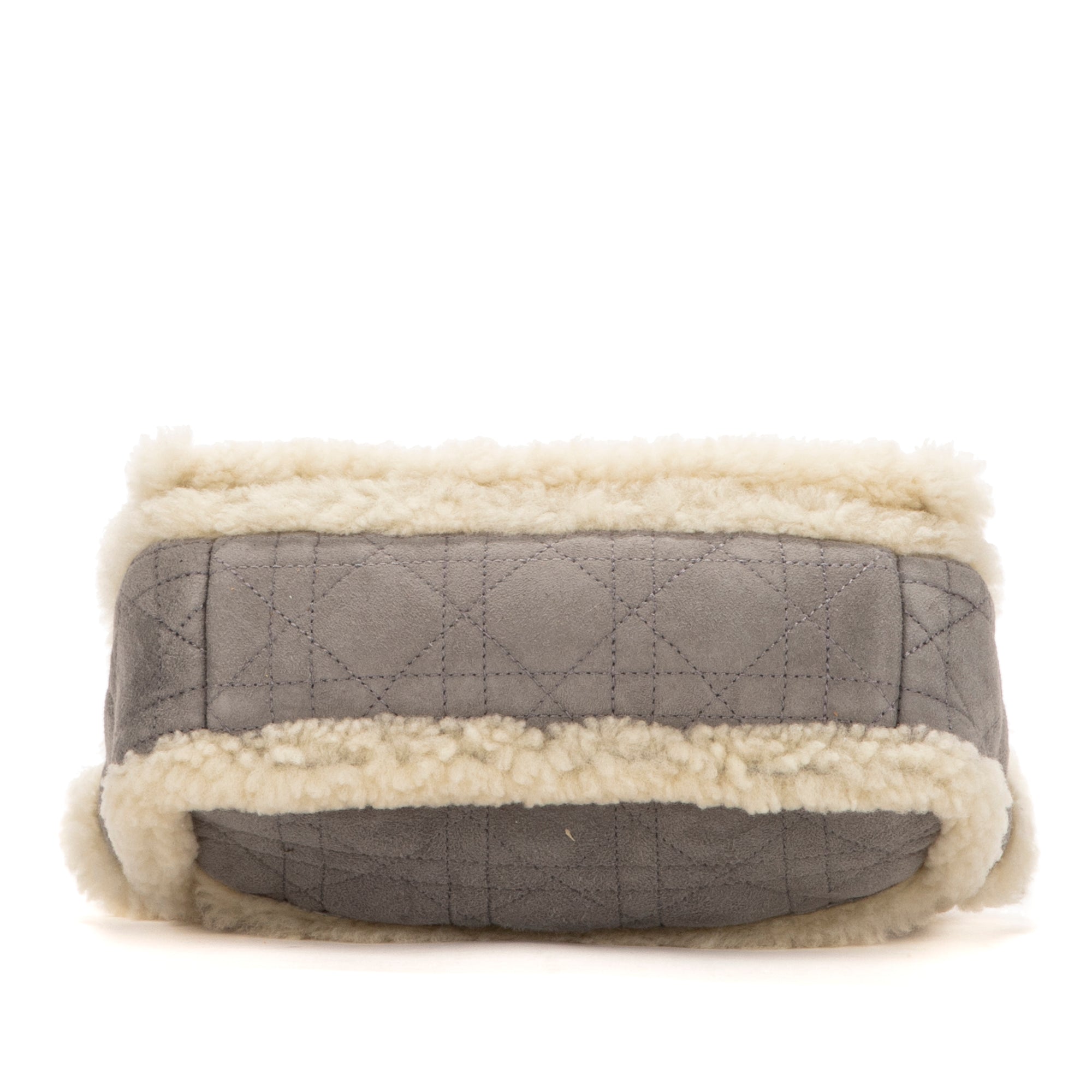 Dior - Édition limitée Shearling Caro - Gris/Ivoire