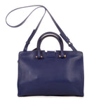 Sac à main Chyc en cuir de veau bleu