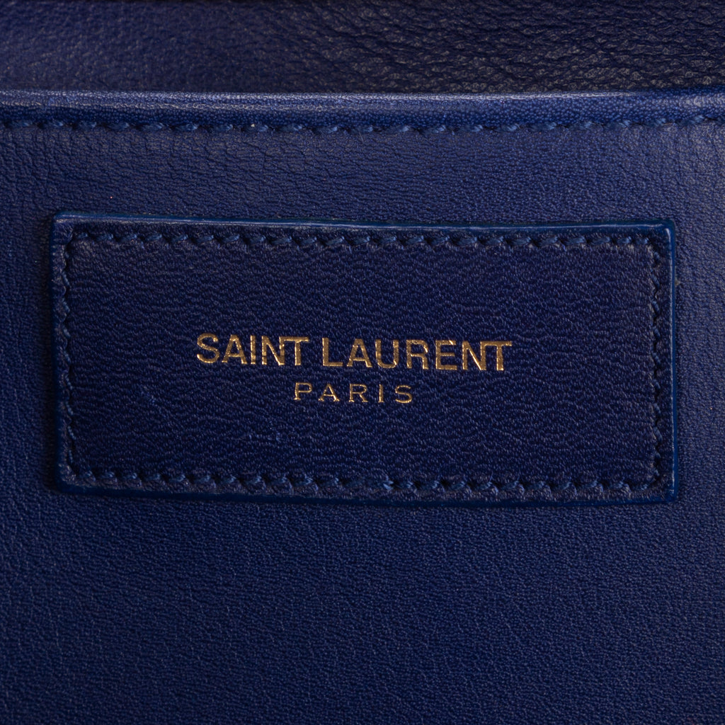 Sac à main Chyc en cuir de veau bleu