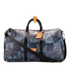 Travel Bag Ltd. Ed. Salt Keepall Bandouliere 50 Blue Damier Salt
