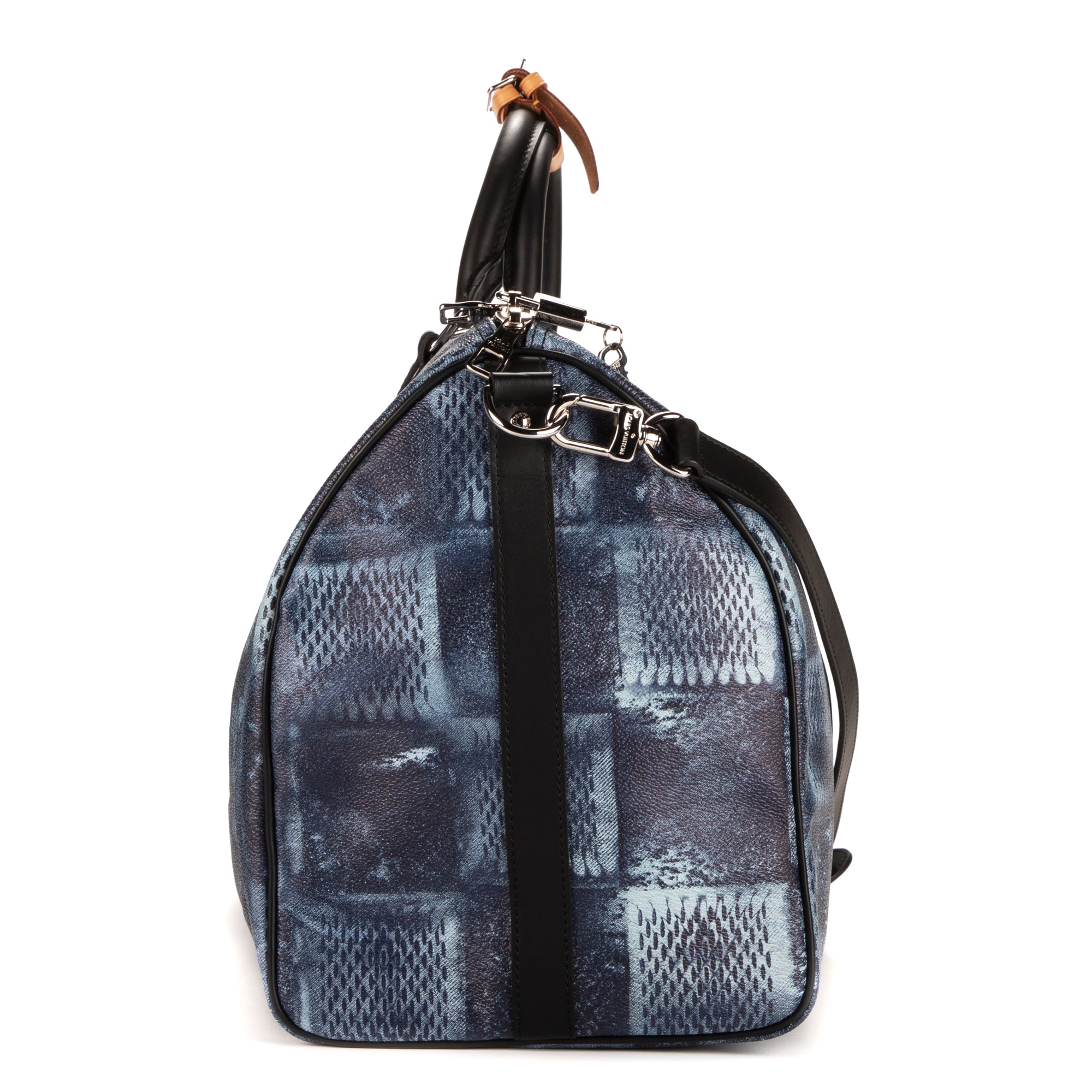 Travel Bag Ltd. Ed. Salt Keepall Bandouliere 50 Blue Damier Salt