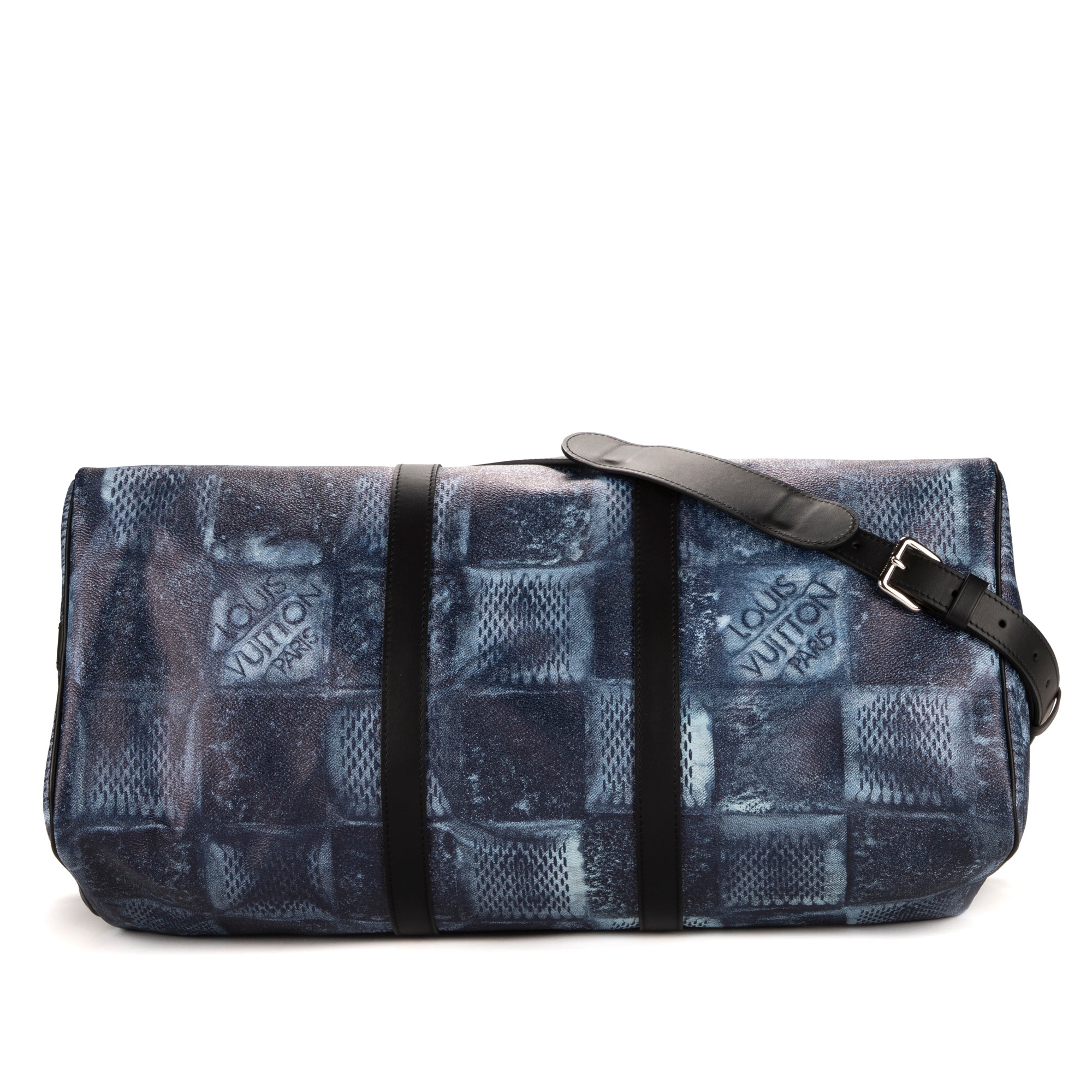 Travel Bag Ltd. Ed. Salt Keepall Bandouliere 50 Blue Damier Salt