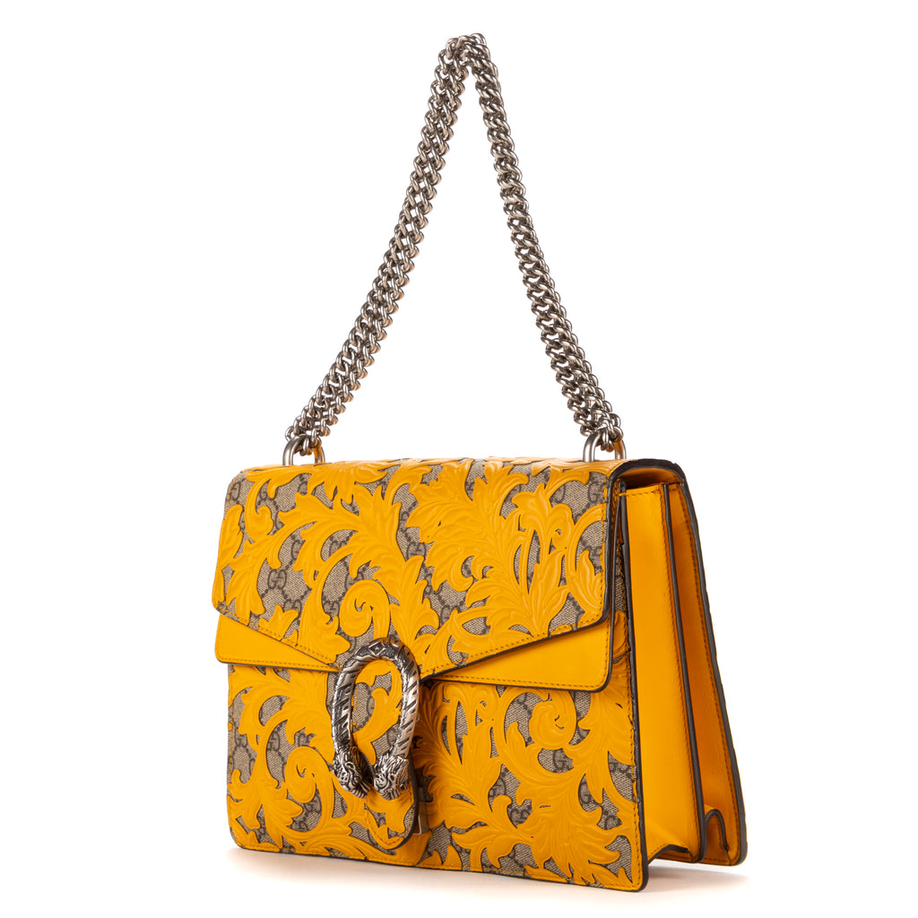 Sac à bandoulière Édition Limitée Dionysus Toile Monogram Arabesque Jaune