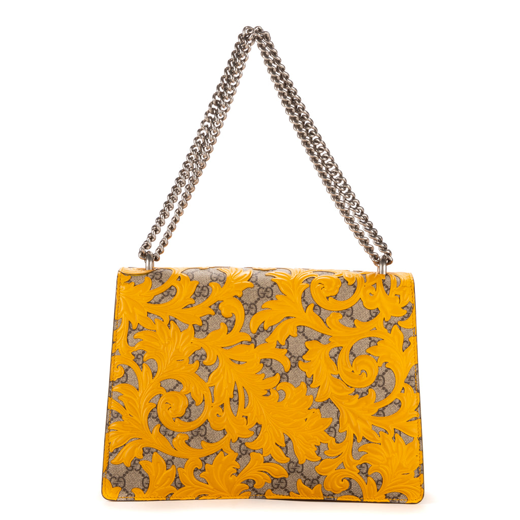 Sac à bandoulière Édition Limitée Dionysus Toile Monogram Arabesque Jaune
