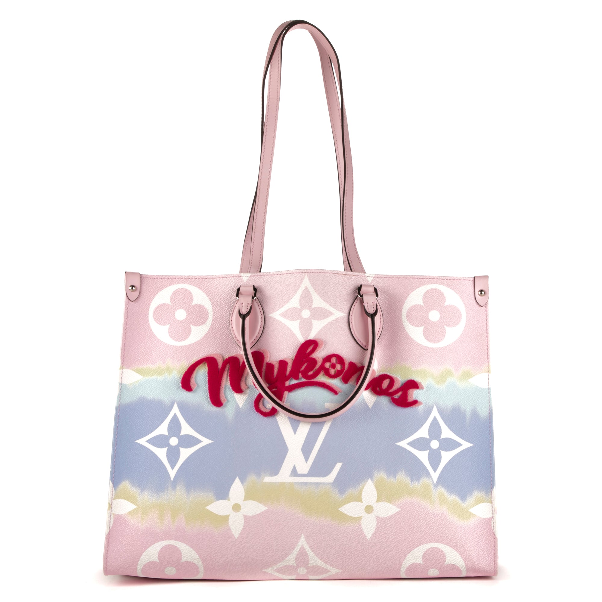Sac à main Ed. Lim. Mykonos OnTheGo Ballerine Rose Monogram Giant Escale