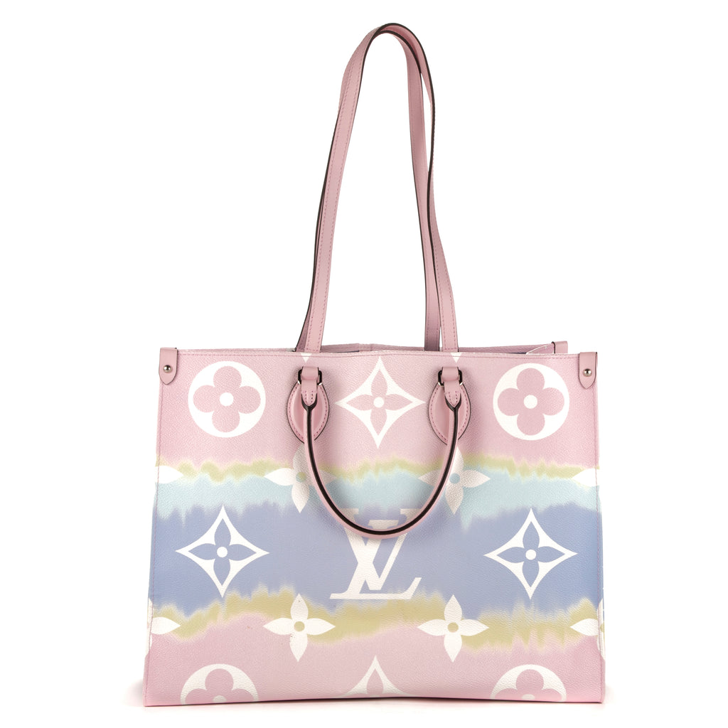 Sac à main Ed. Lim. Mykonos OnTheGo Ballerine Rose Monogram Giant Escale