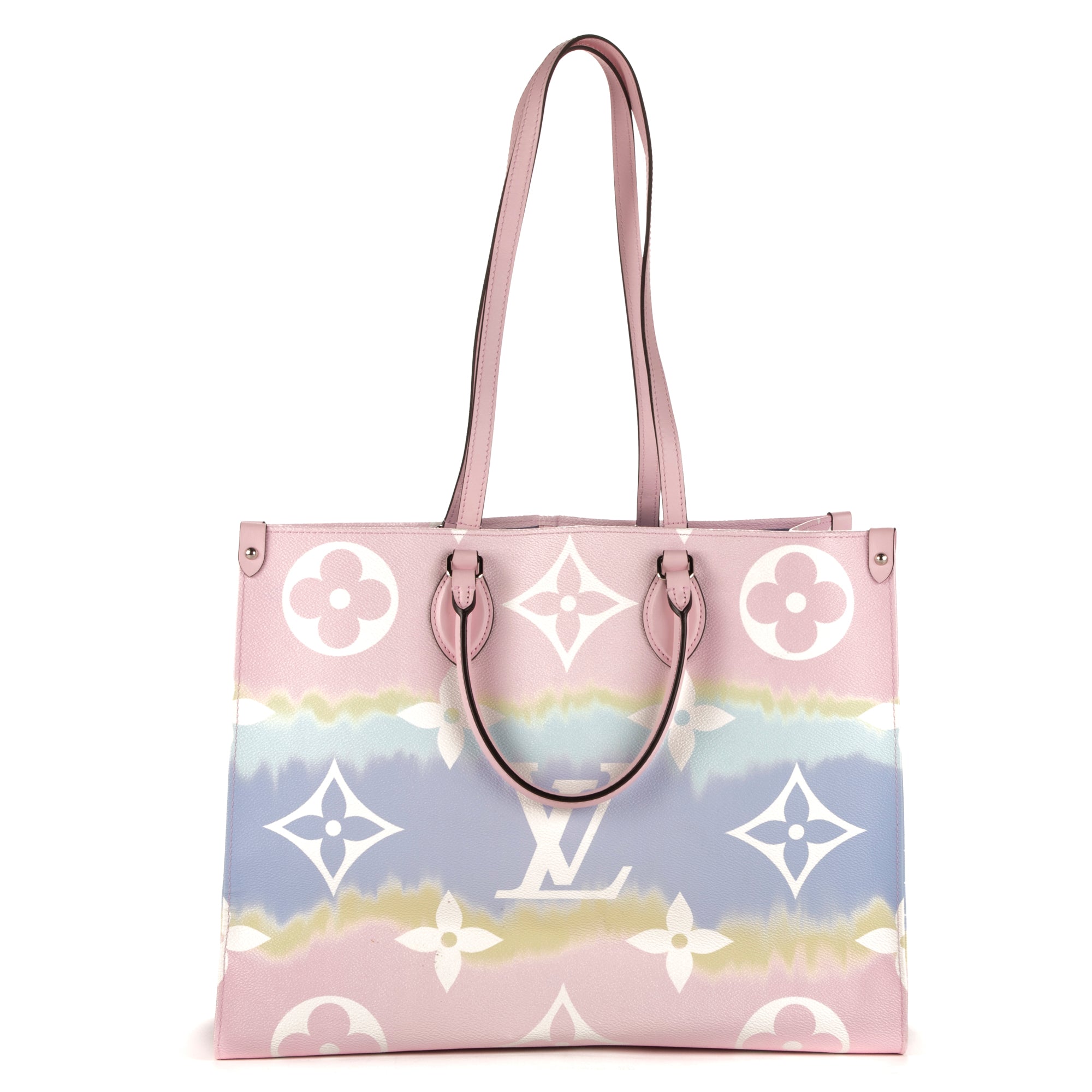 Sac à main Ed. Lim. Mykonos OnTheGo Ballerine Rose Monogram Giant Escale