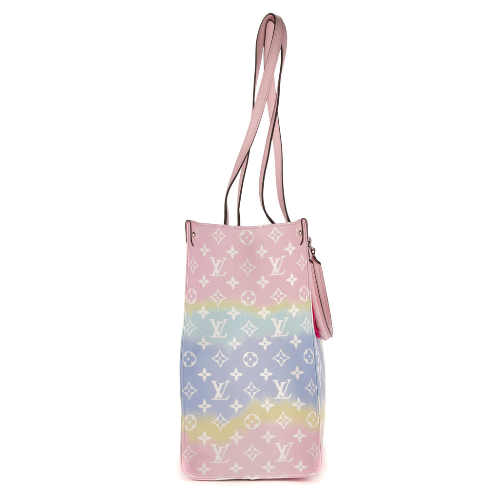 Sac à main Ed. Lim. Mykonos OnTheGo Ballerine Rose Monogram Giant Escale
