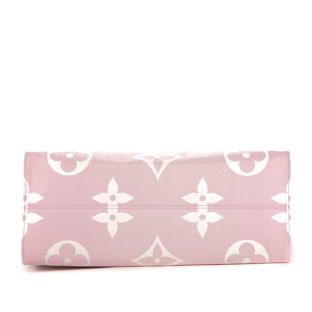 Sac à main Ed. Lim. Mykonos OnTheGo Ballerine Rose Monogram Giant Escale