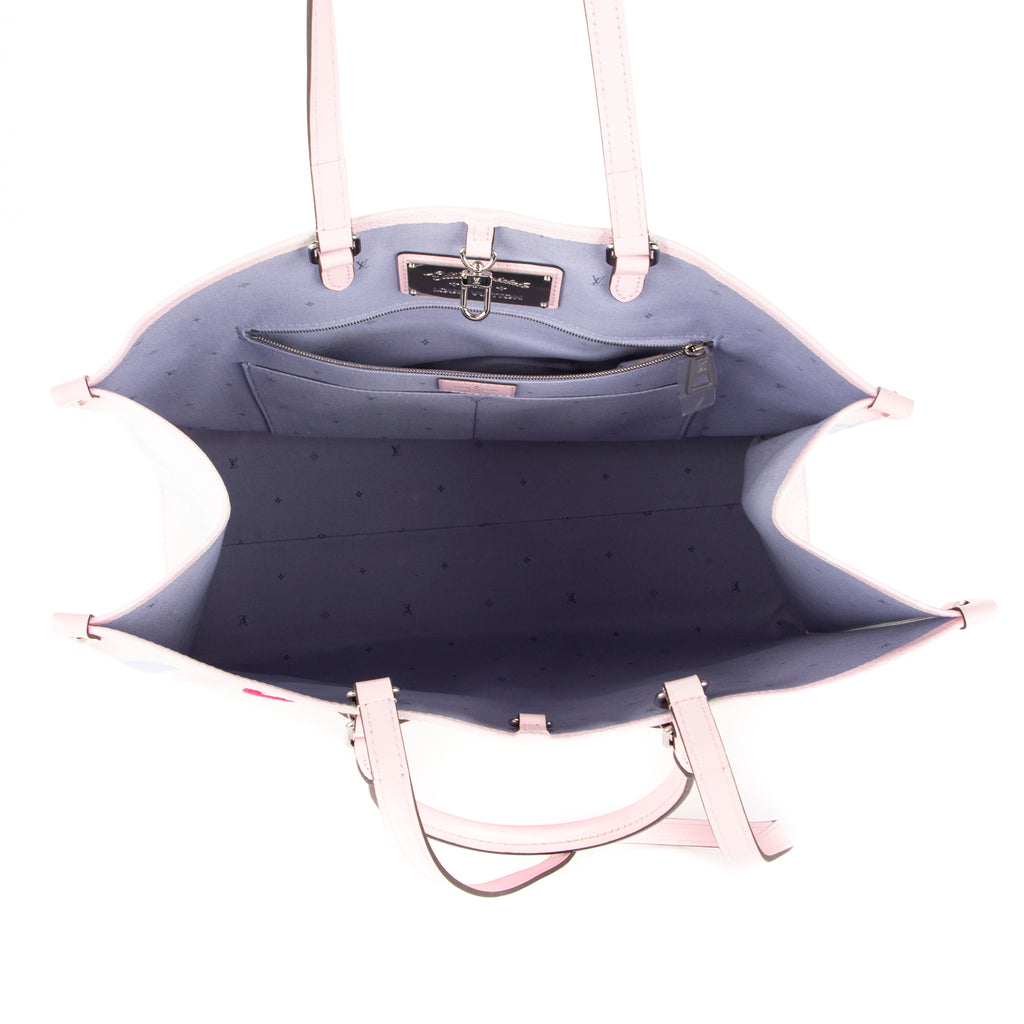 Sac à main Ed. Lim. Mykonos OnTheGo Ballerine Rose Monogram Giant Escale