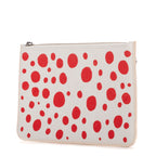 Bolsa Ed. Limitada Yayoi Kusama Lunares Infinitos Neverfull Pouch Monogram Empreinte Lunares Infinitos Blanca