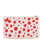 Bolsa Ed. Limitada Yayoi Kusama Lunares Infinitos Neverfull Pouch Monogram Empreinte Lunares Infinitos Blanca