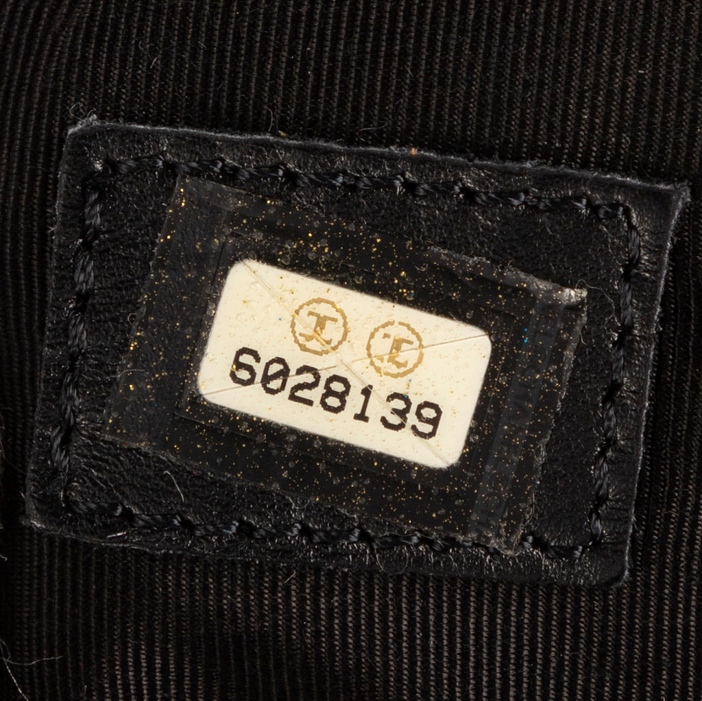 Travel Bag Boston Black Caviar Leather