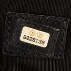 Travel Bag Boston Black Caviar Leather