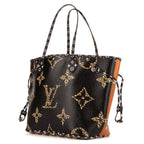 Bolso de hombro edición limitada de selva Neverfull MM Negro Monogram Giant Jungle