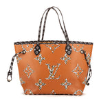 Bolso de hombro edición limitada de selva Neverfull MM Negro Monogram Giant Jungle
