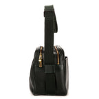 Bolso Bandolera Reporter de Piel Taiga Verde Oscuro