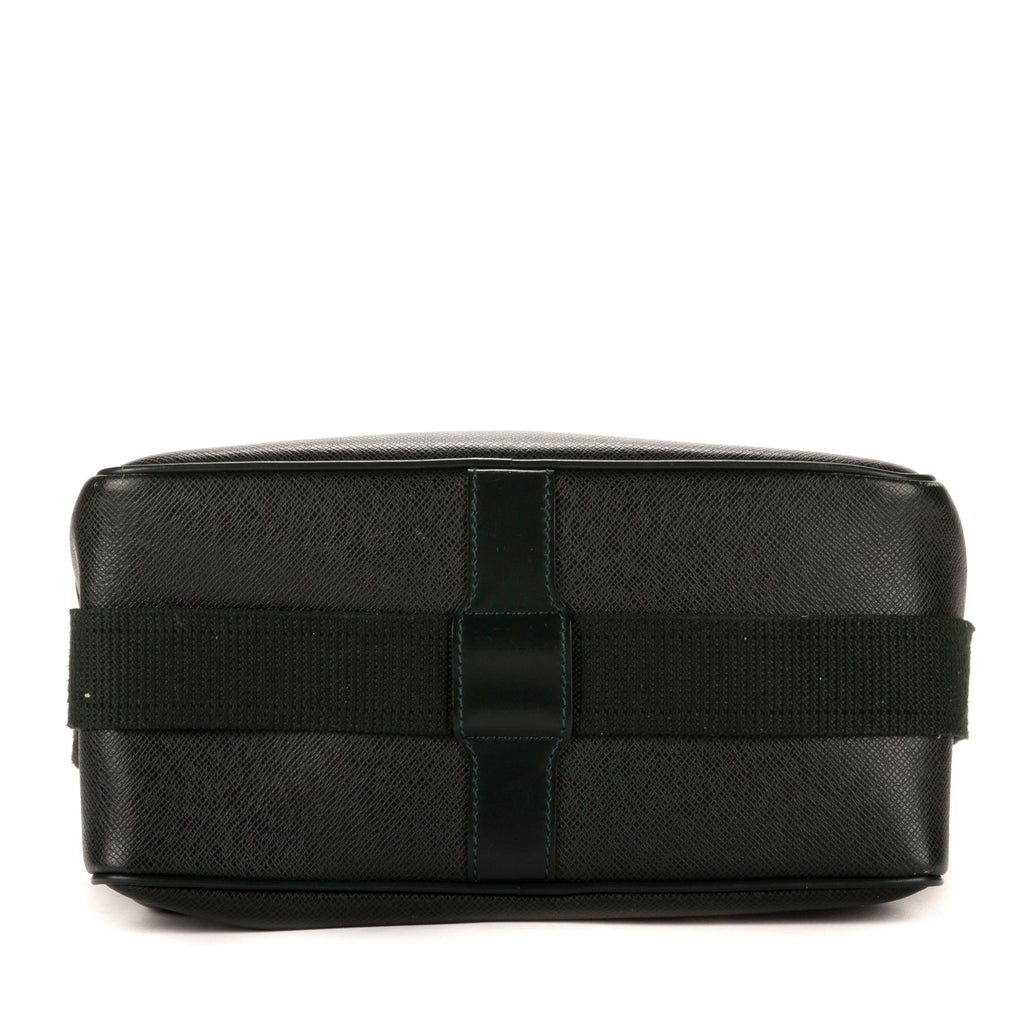 Bolso Bandolera Reporter de Piel Taiga Verde Oscuro