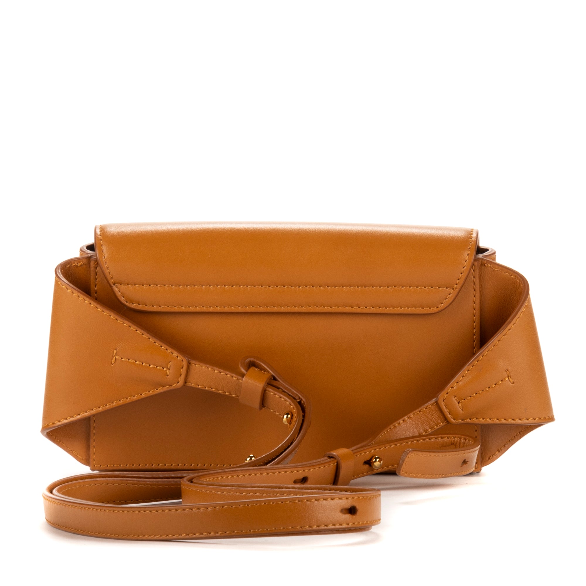 Riñonera C Belt de piel de becerro color camel