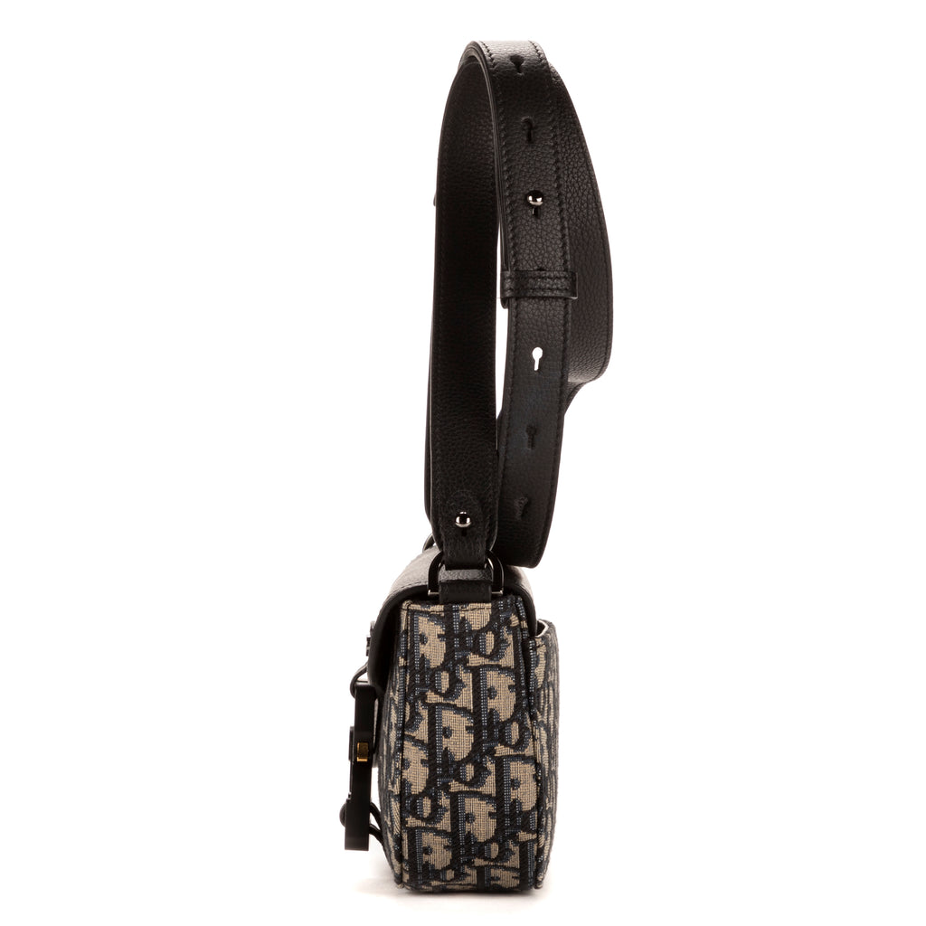 Sac bandoulière Saddle Pouch Toile beige Oblique