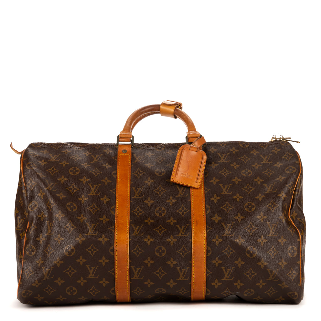 Travel Bag Keepall 50 Brown Monogram Canvas